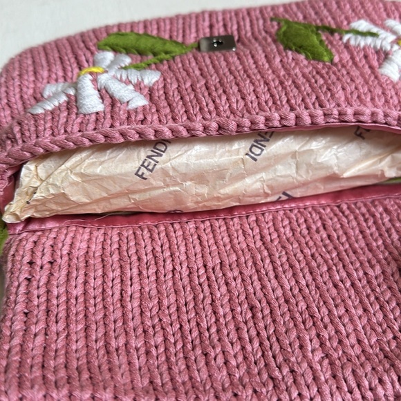 FENDI Knit Floral baguette - Picture 9 of 11